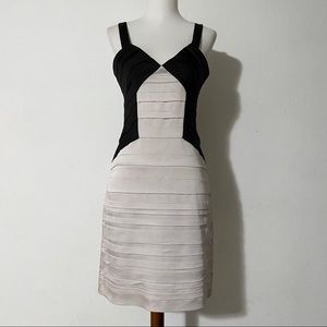 BCBGMAXAZRIA Black and Gray Dress